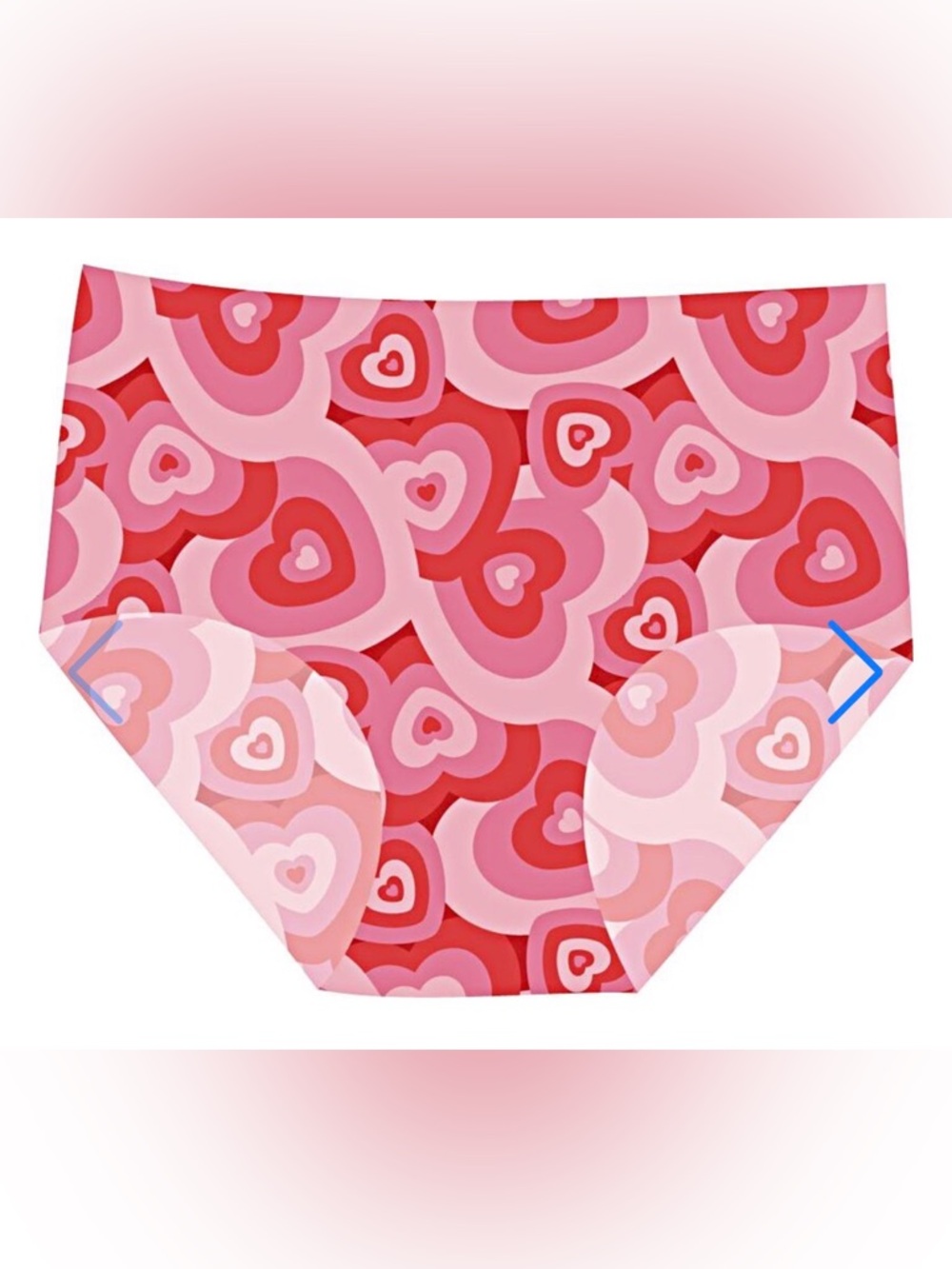 NWT, Women’s Cheek Boss high waisted briefs with hearts, 3XL, D31